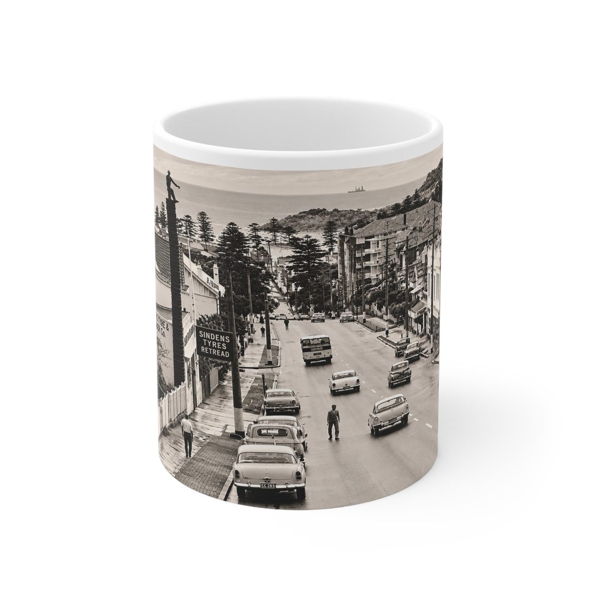 Sindens Tyre Man Manly Mug – Mugs of Nostalgia | Vintage Manly Ceramic Mug