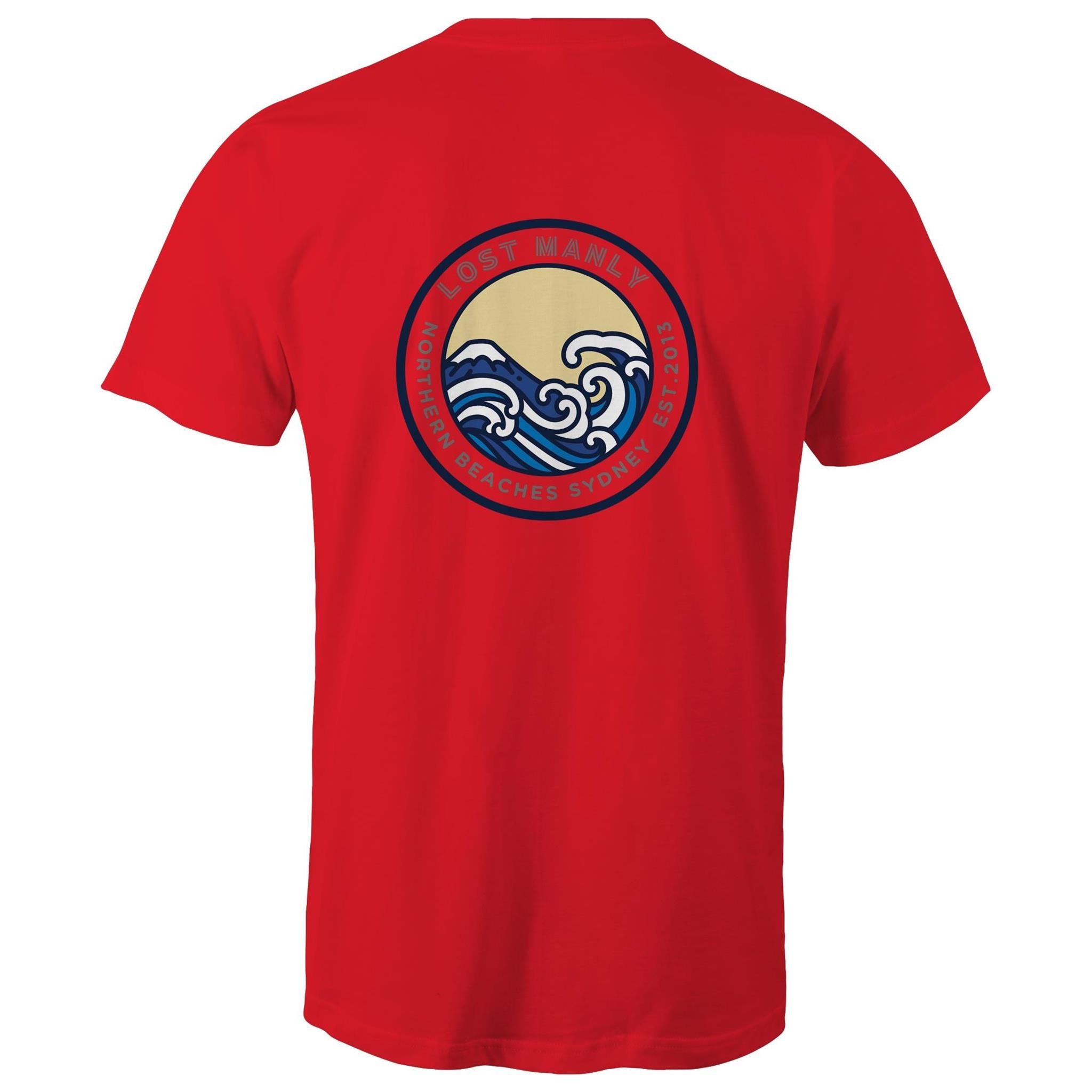 Lost Manly Northern Beaches Sydney Australia Printed Logo T-Shirt Ogo Merch
