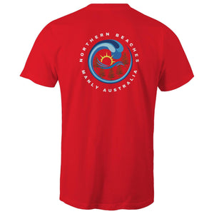 Northern Beaches Manly Australia front and back logo on AS Colour Staple Cotton Adult T-Shirt Ogo Merch