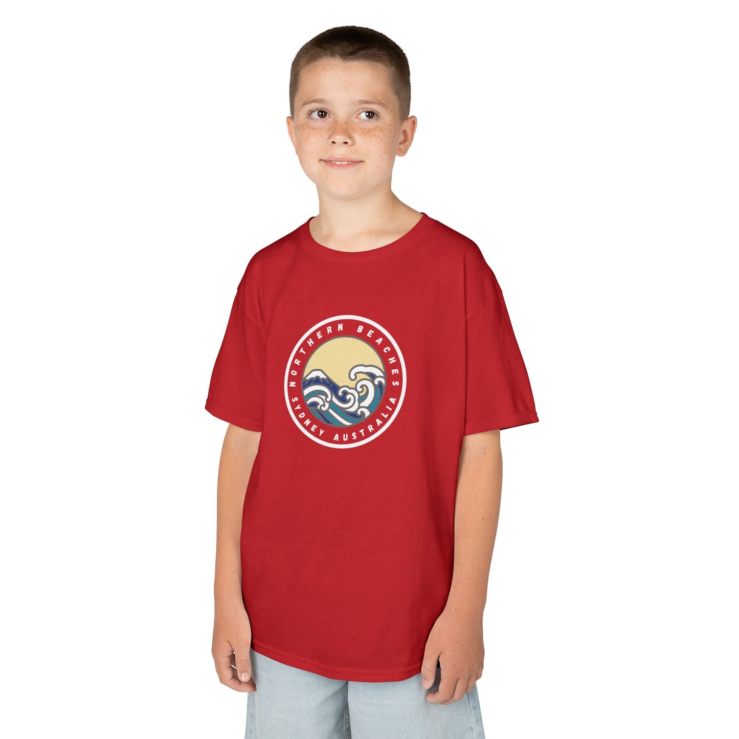 Ocean Wave Kids Cotton Tee – Northern Beaches logo