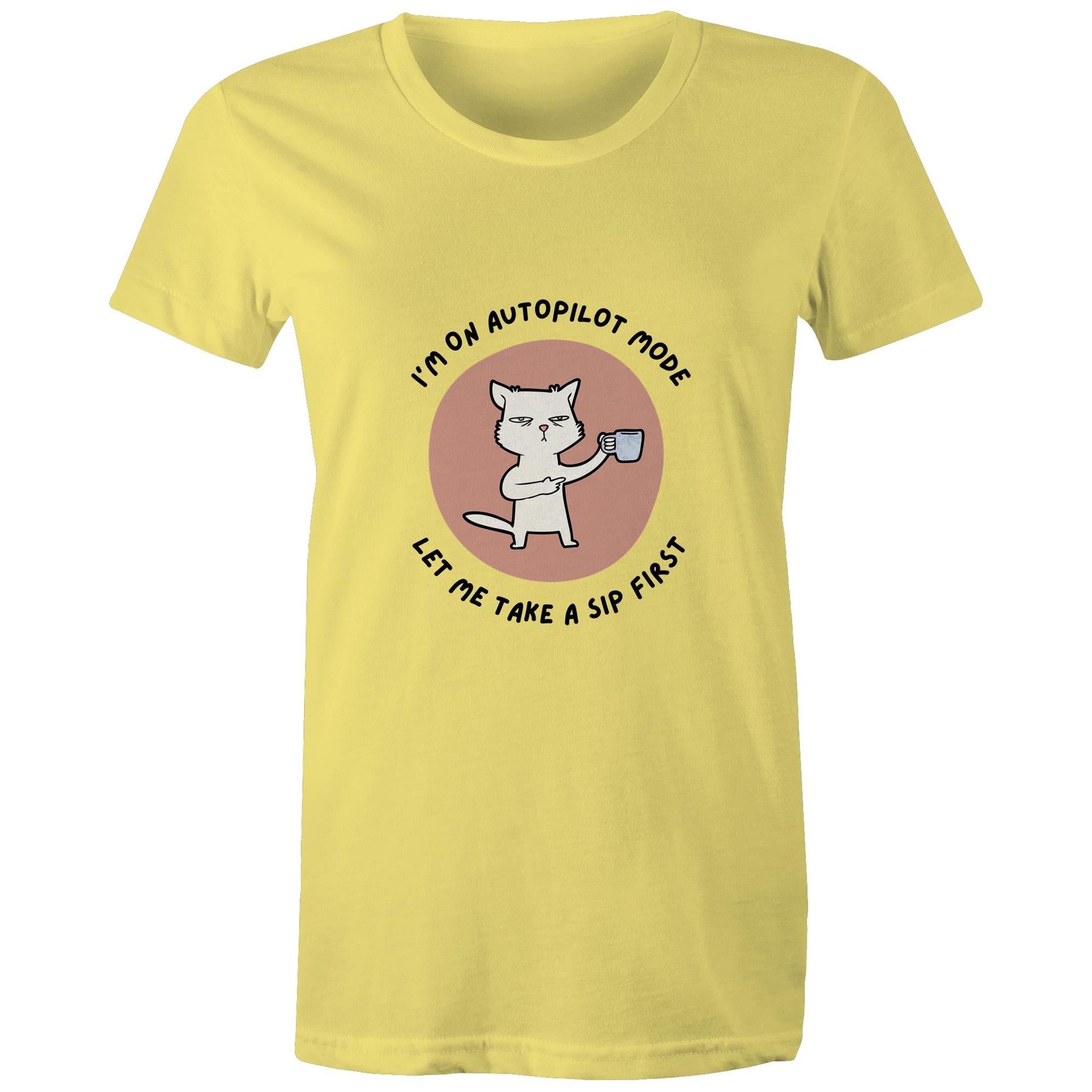 Maple Tee Need Coffee Logo Print 