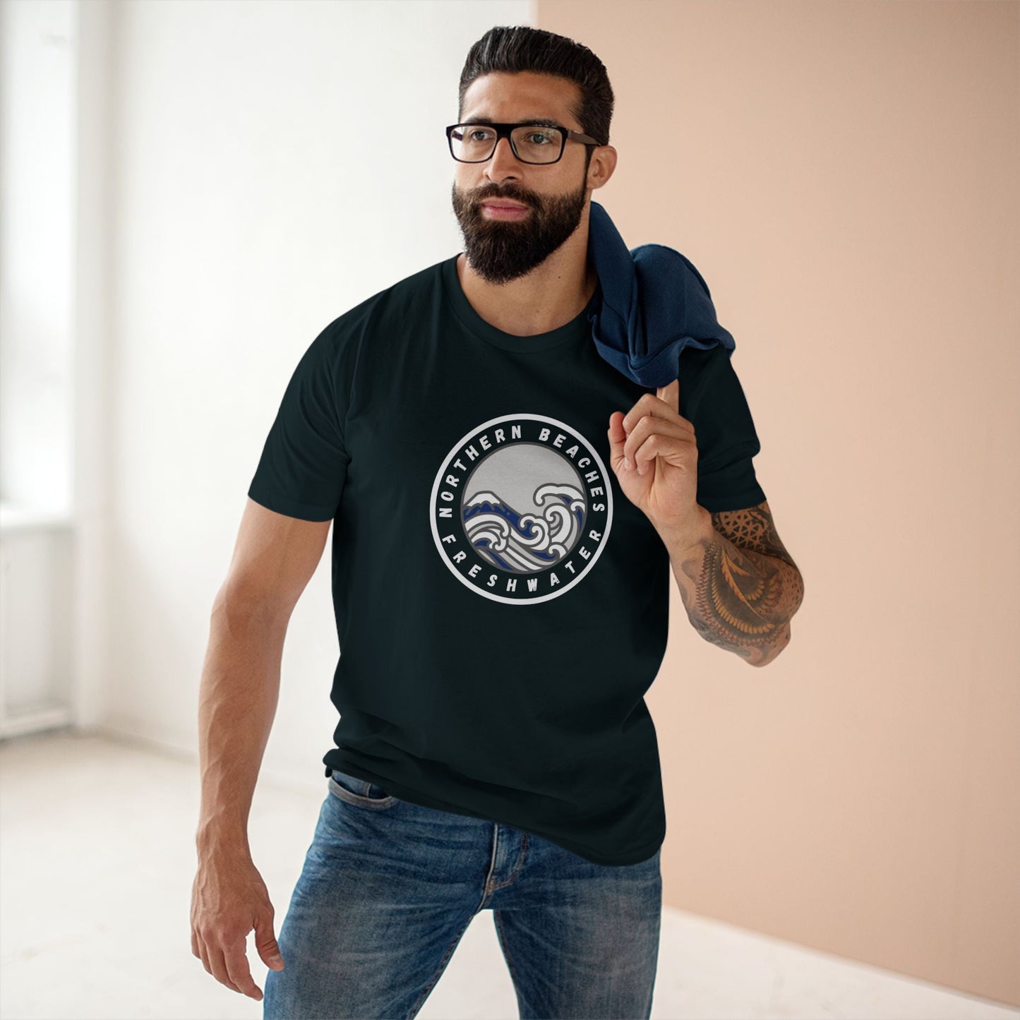 Northern Beaches 'Freshwater' Cotton Tee — Custom Logo Adult T-Shirt 