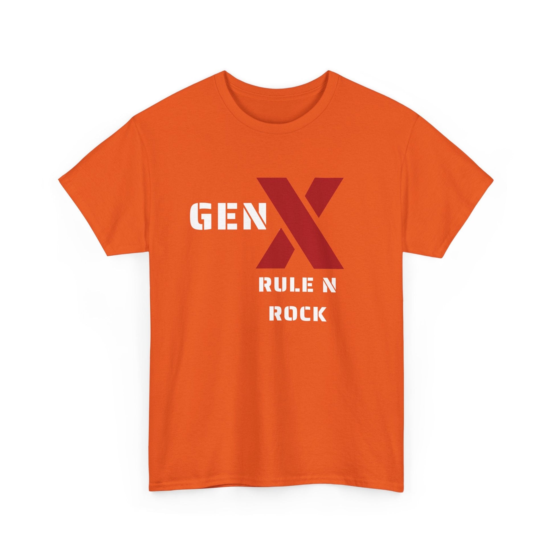Gen X Rule N Rock Unisex Tee - Vintage Style Music T-Shirt, Casual Wear, Gift for Gen X, Music Lovers, Nostalgia Apparel 