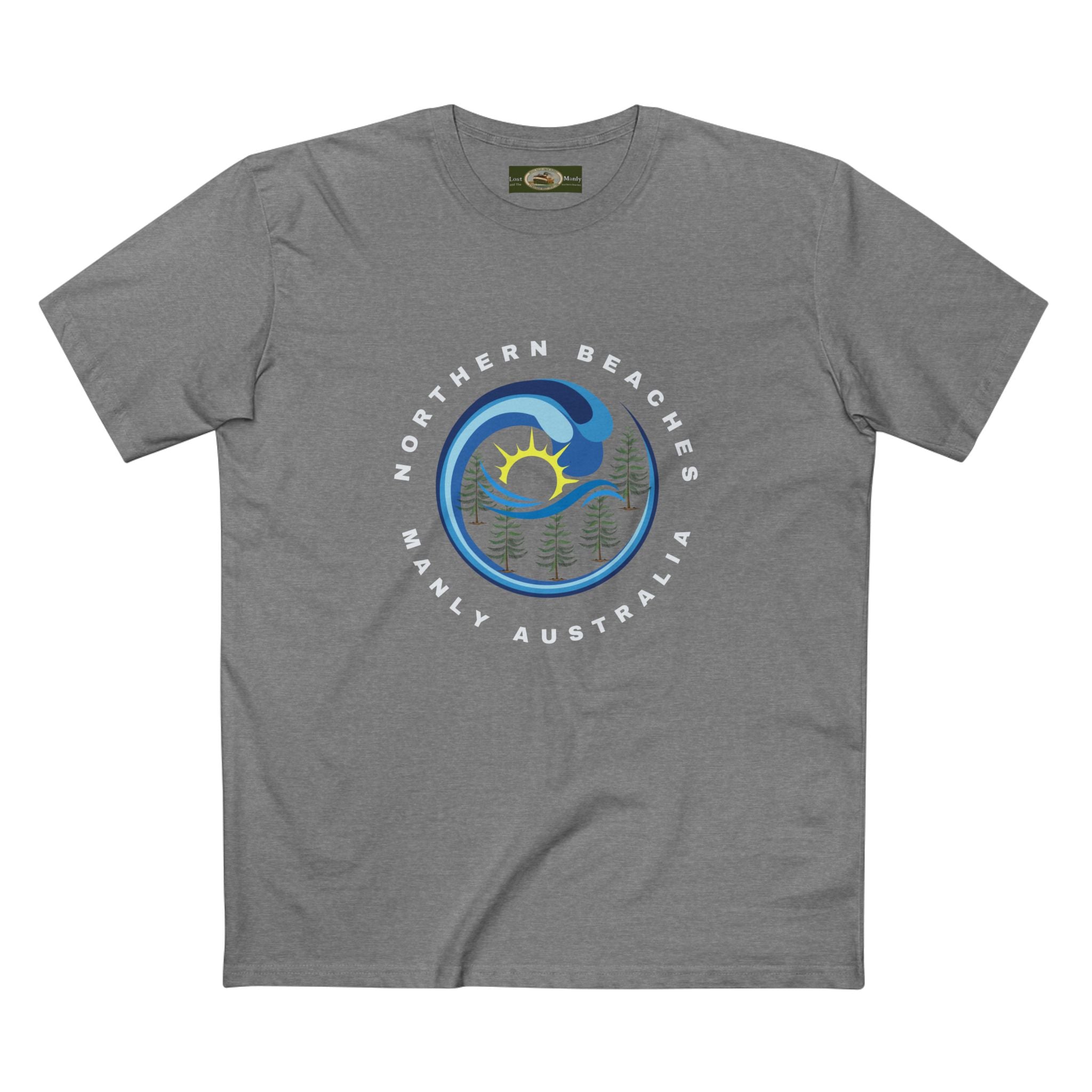 Manly Northern Beaches Sydney Australia Printed Logo T-Shirt Printify