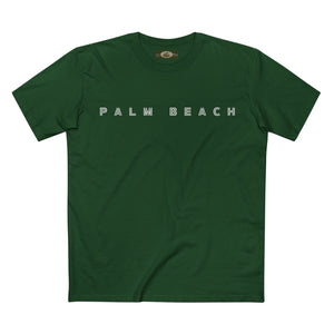 Palm Beach logo on Adult Staple Cotton T-Shirt Printify