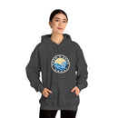 Hoodie with free Canva custom design logo front back Bondi bnb/Bilgola 