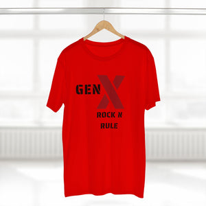 Gen X Rock n Rule Graphic Tee - Nostalgic Gen X T-Shirt, Vintage Style Tee, Gift for Generation X, Casual Wear, Retro Shirt 
