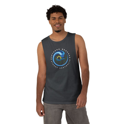 Lost Manly custom logo edition Barnard Surf Wave Tank Top — Coastal Graphic Tank with "Northern Beaches" Design - Lost Manly Shop