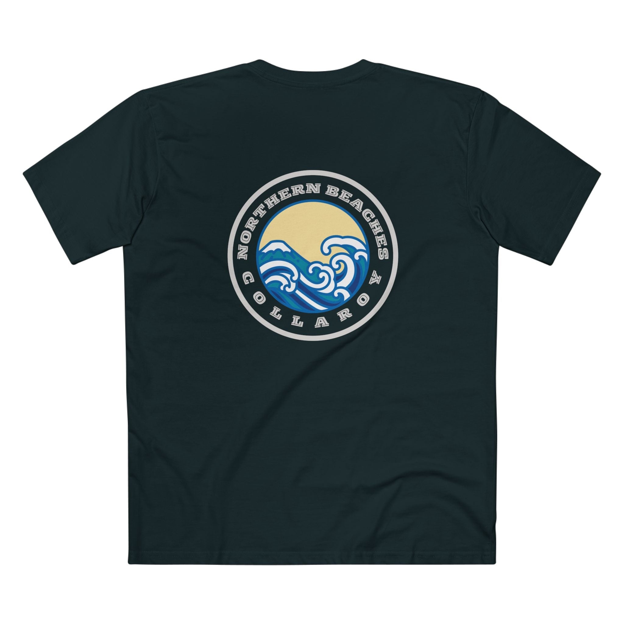 T-Shirt with free Canva custom logo printed front and back Bondi/Collaroy 