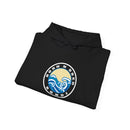 Hoodie with free Canva custom design logo front back Bondi bnb/Bilgola 