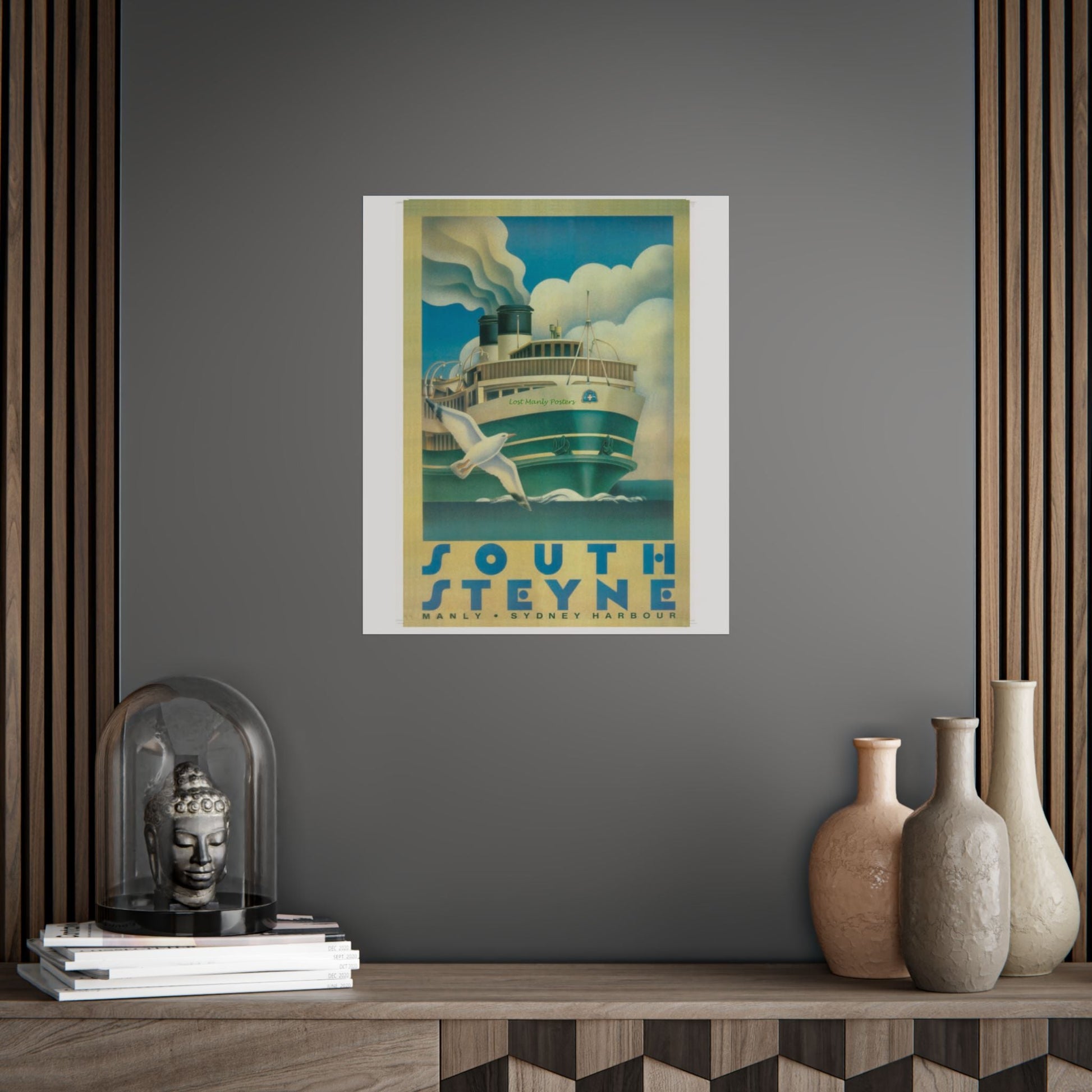 Custom Order your Lost Manly Poster - Nautical Wall Art, Coastal Decor, Beach House Print, Gift for Sailors, Age Spots Included 