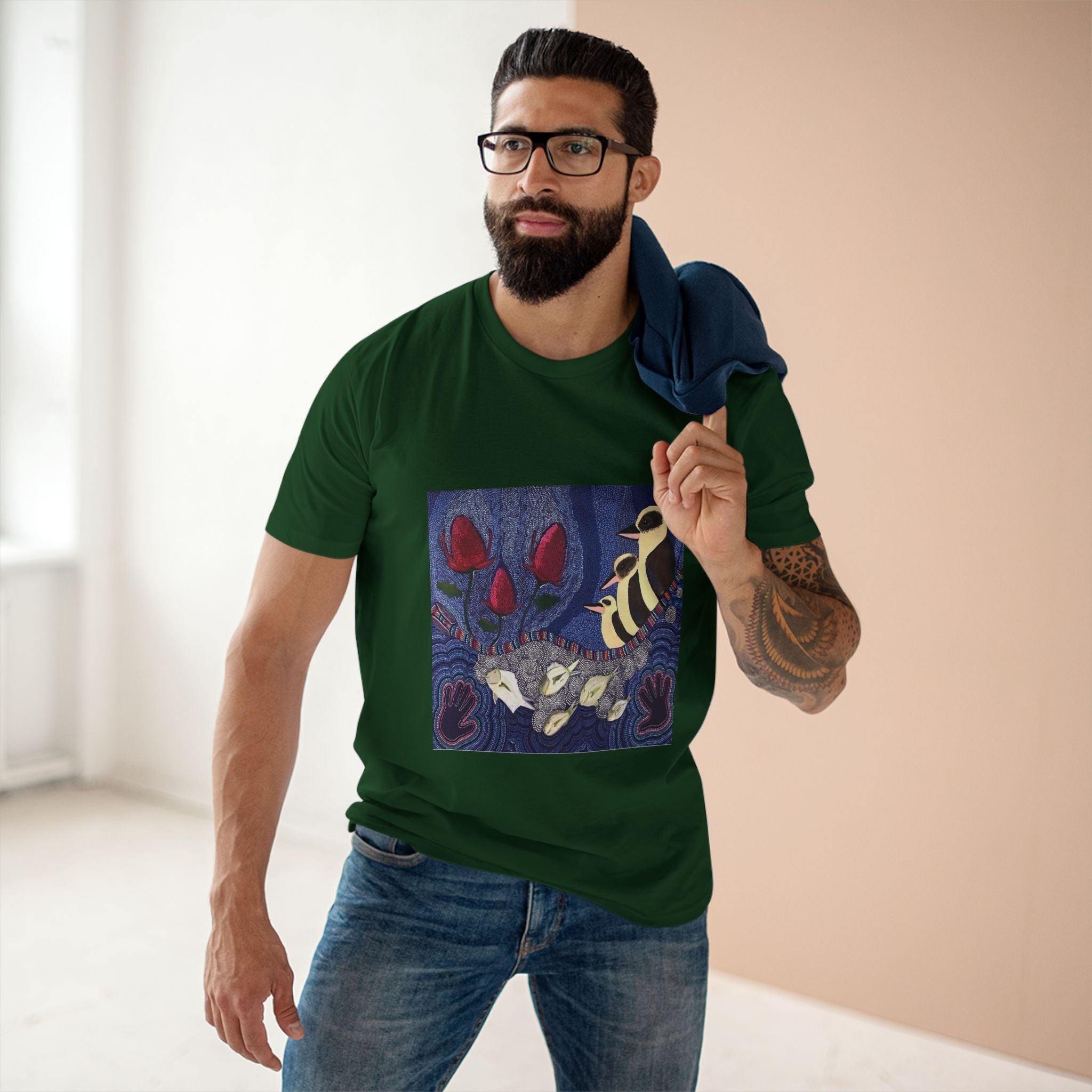 Australian Natives painting Northern Beaches printed T-Shirt Ogo Merch