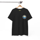 Heavy Cotton T-Shirt with free Canva custom designed logo front and back 