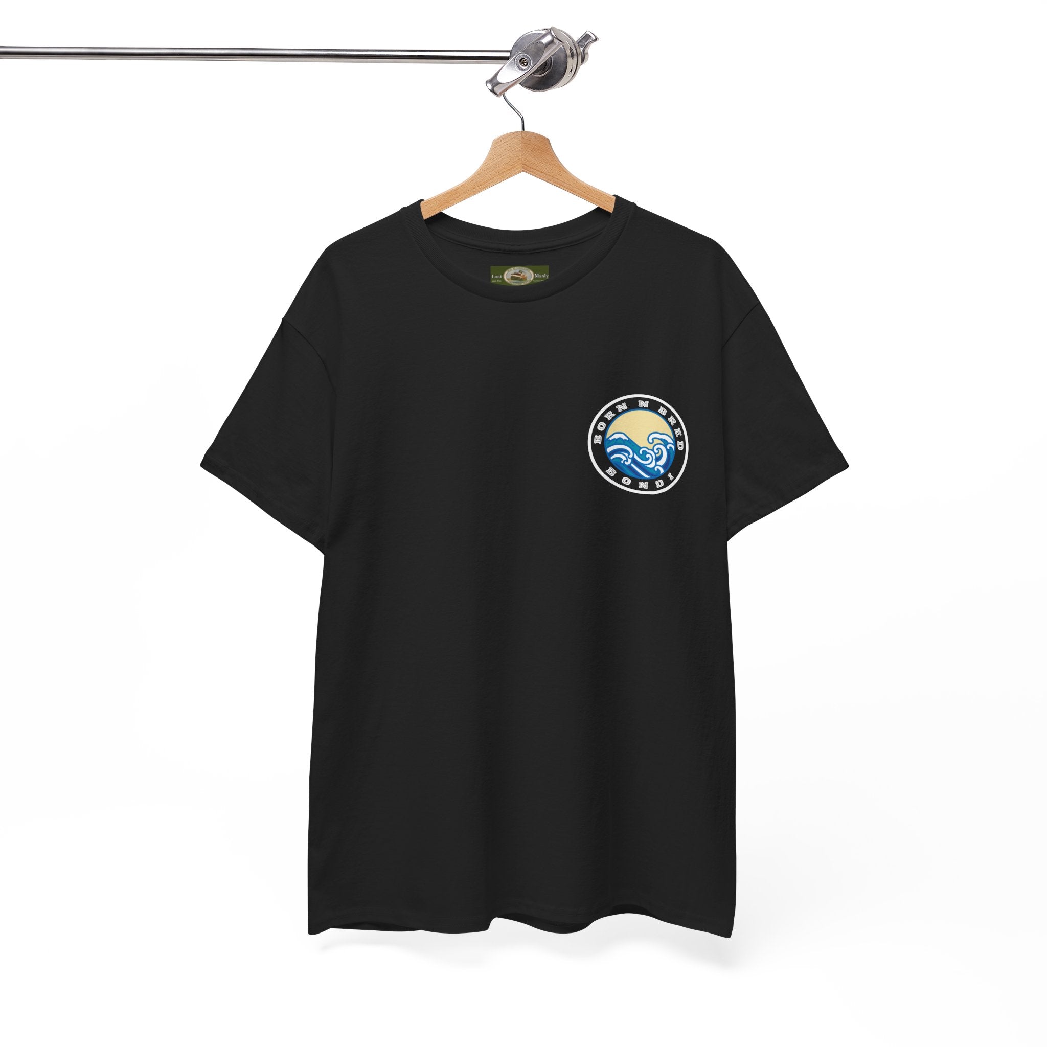 Heavy Cotton T-Shirt with free Canva custom designed logo front and back 