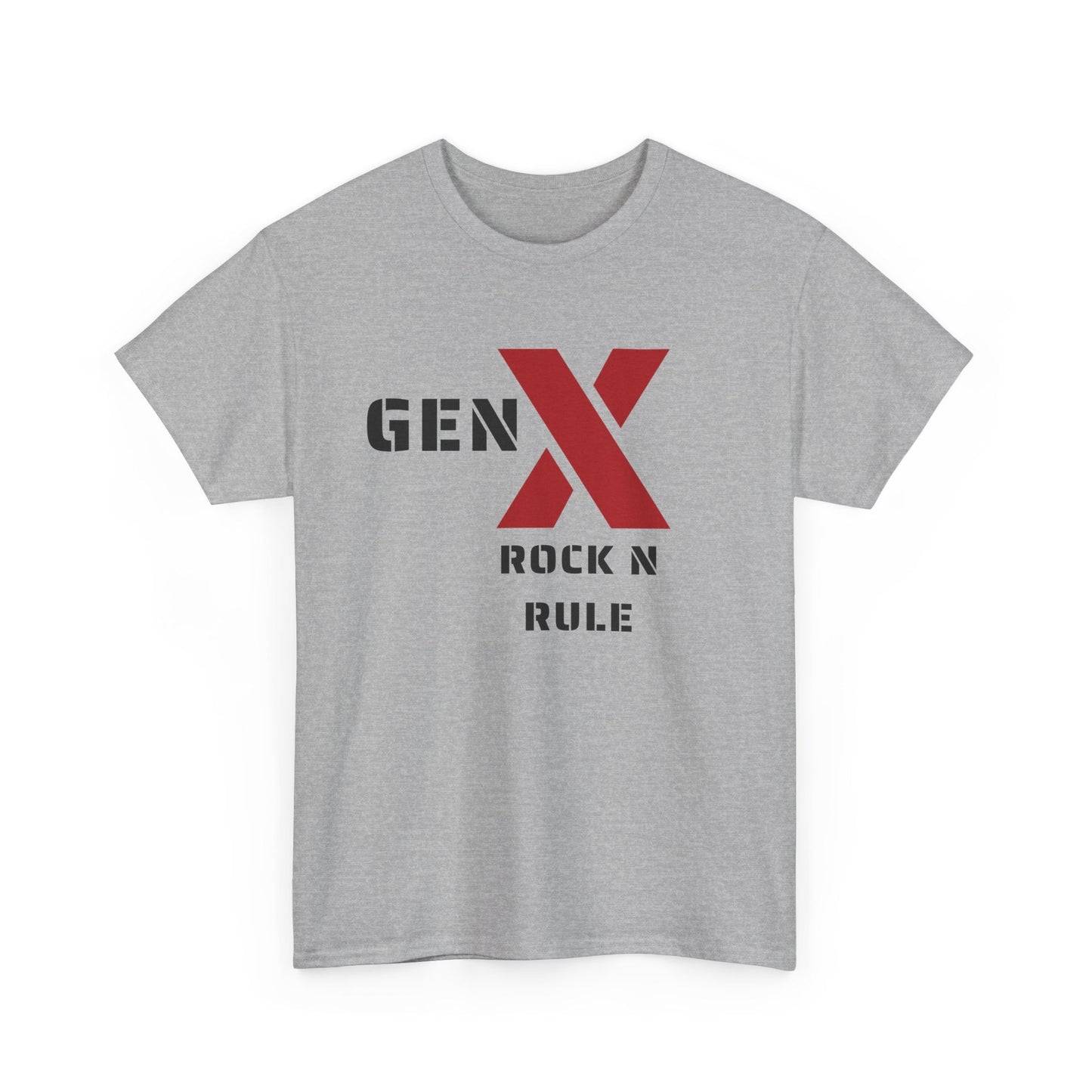 Gen X Rock N Rule Unisex Tee - Vintage Style Music T-Shirt, Casual Wear, Gift for Gen X, Music Lovers, Nostalgia Apparel 