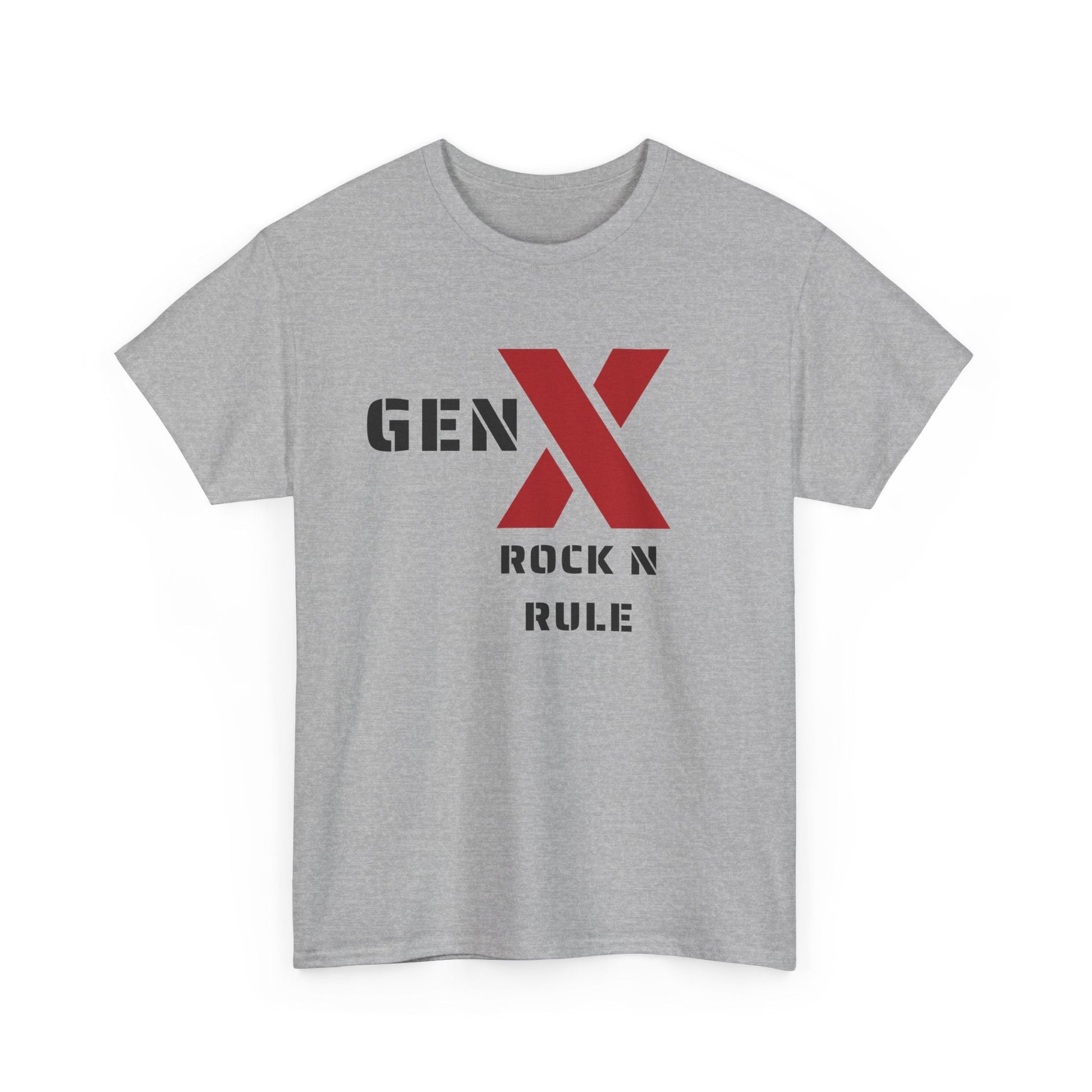 Gen X Rock N Rule Unisex Tee - Vintage Style Music T-Shirt, Casual Wear, Gift for Gen X, Music Lovers, Nostalgia Apparel 