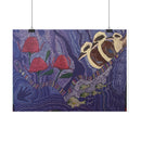 Australian Natives original art by Kim's Dot Paintings Rolled Posters - Lost Manly Shop