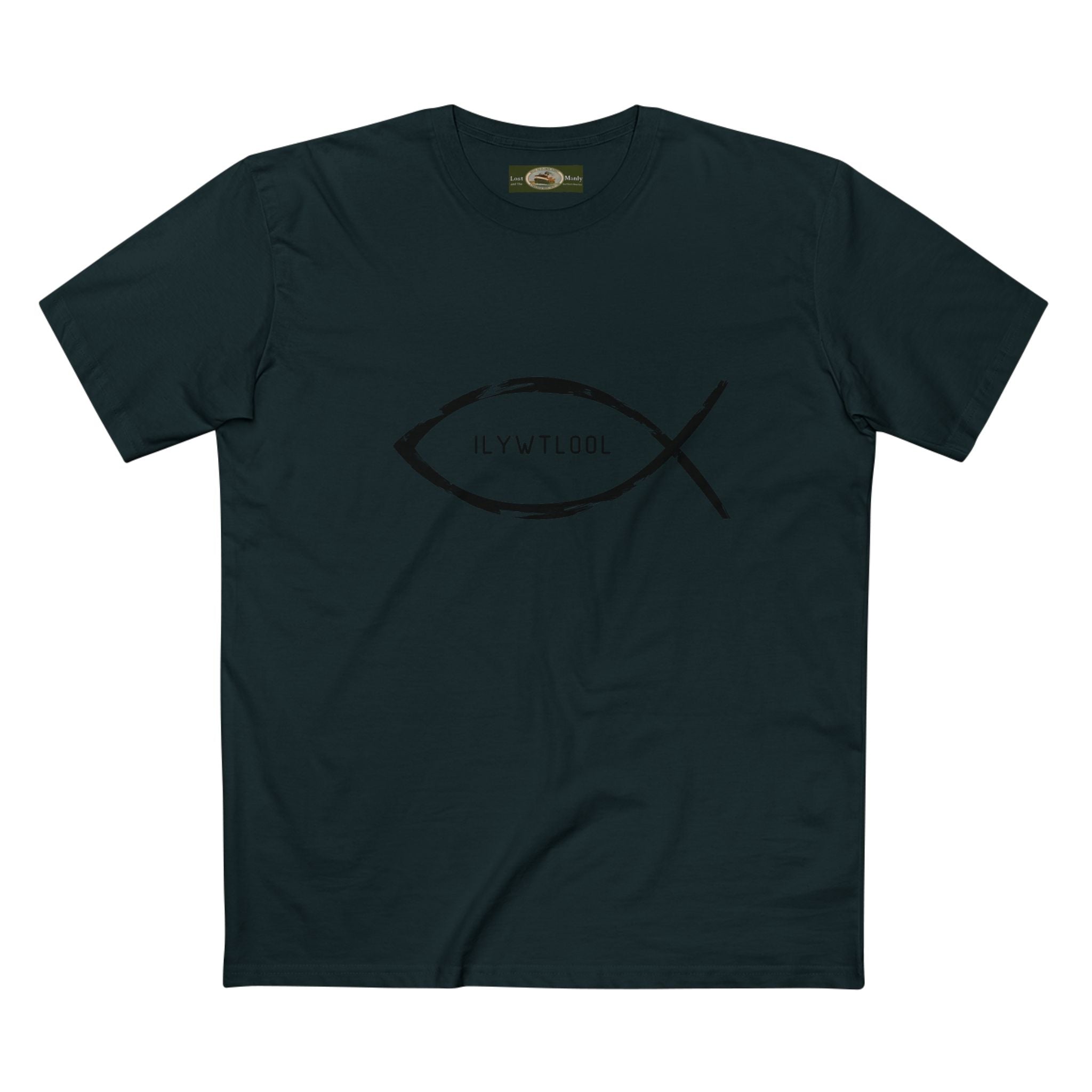 Christian Fish Acronym Adult Tee Printify