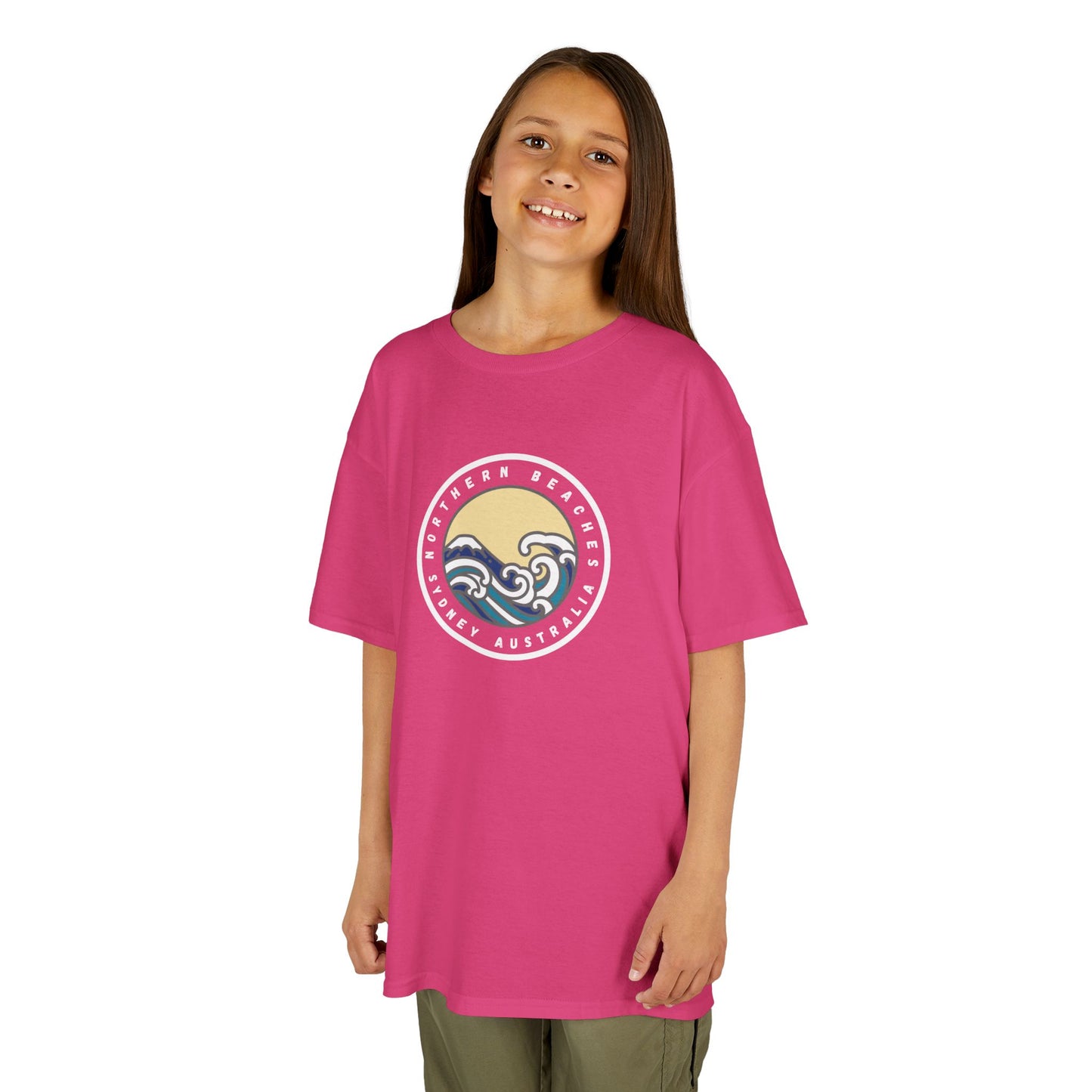 Ocean Wave Kids Cotton Tee – Northern Beaches logo