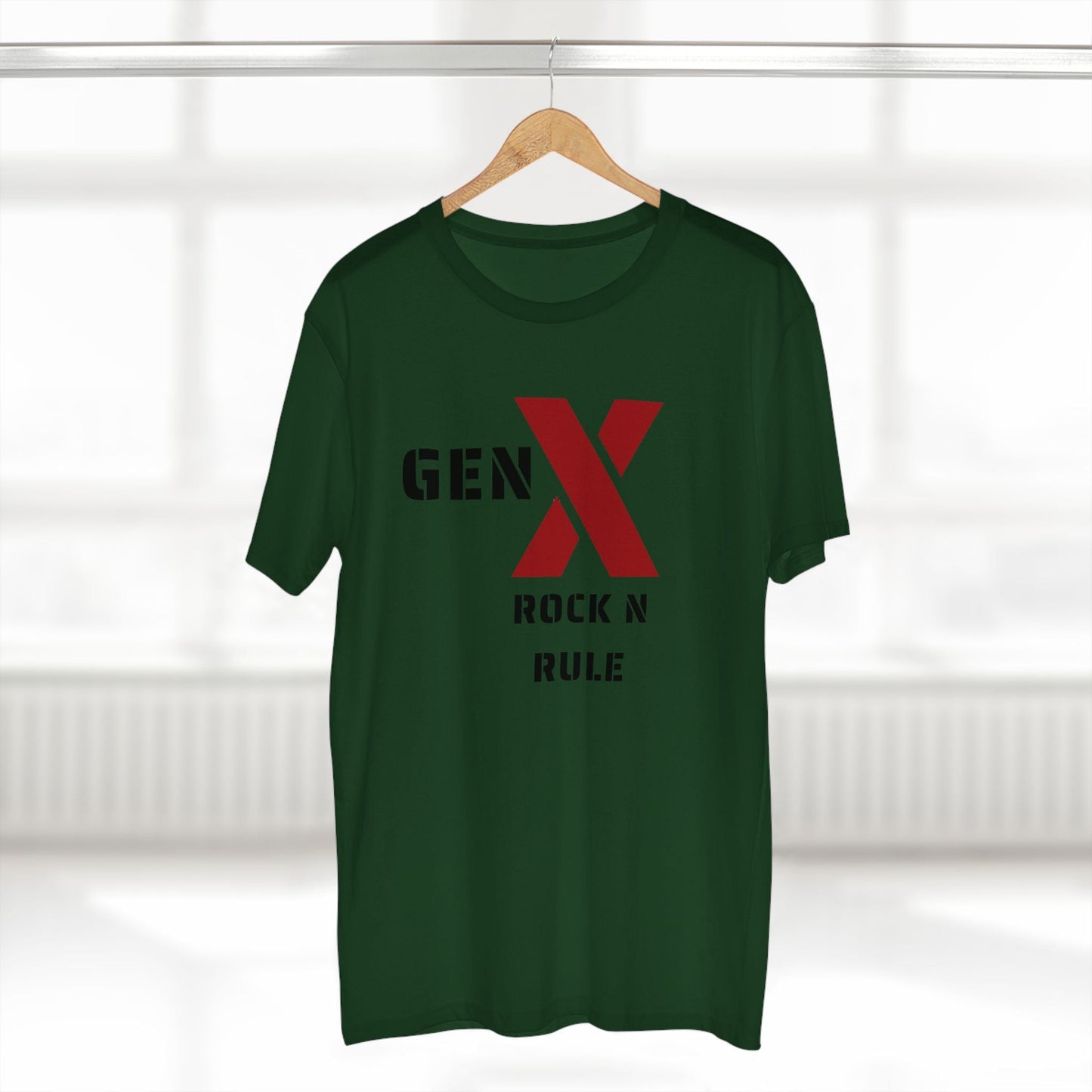 Gen X Rock n Rule Graphic Tee - Nostalgic Gen X T-Shirt, Vintage Style Tee, Gift for Generation X, Casual Wear, Retro Shirt 