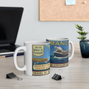 Coffee Mug - South Steyne Crossing the Heads 1940s Travel Poster by the PJMSSCo Printify