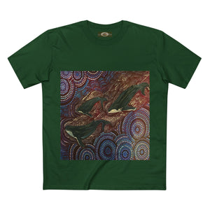 Whales at Long Reef Northern Beaches Sydney Australia Printed T-Shirt Printify