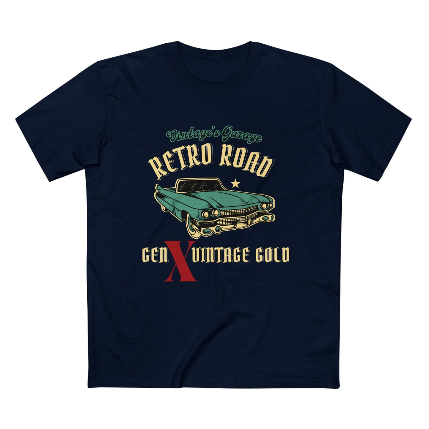 Gen X Vintage Gold Graphic Tee - Nostalgic Gen X T-Shirt, Vintage Style Tee, Gift for Generation X, Casual Wear, Retro Shirt 