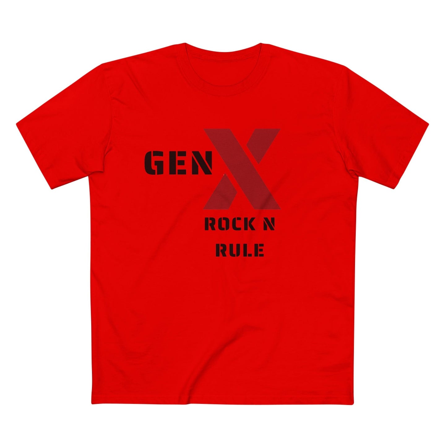 Gen X Rock n Rule Graphic Tee - Nostalgic Gen X T-Shirt, Vintage Style Tee, Gift for Generation X, Casual Wear, Retro Shirt 