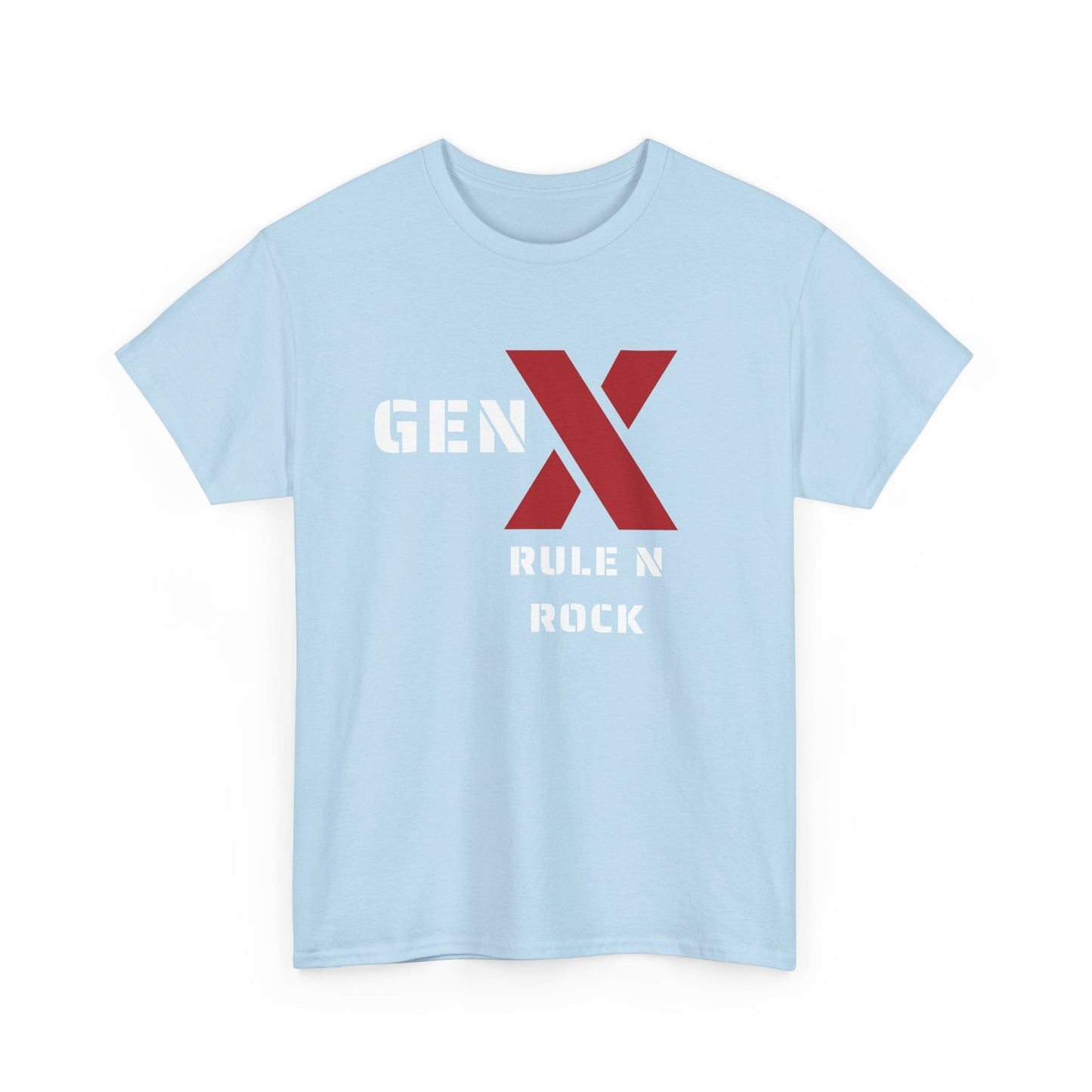 Gen X Rule N Rock Unisex Tee - Vintage Style Music T-Shirt, Casual Wear, Gift for Gen X, Music Lovers, Nostalgia Apparel 
