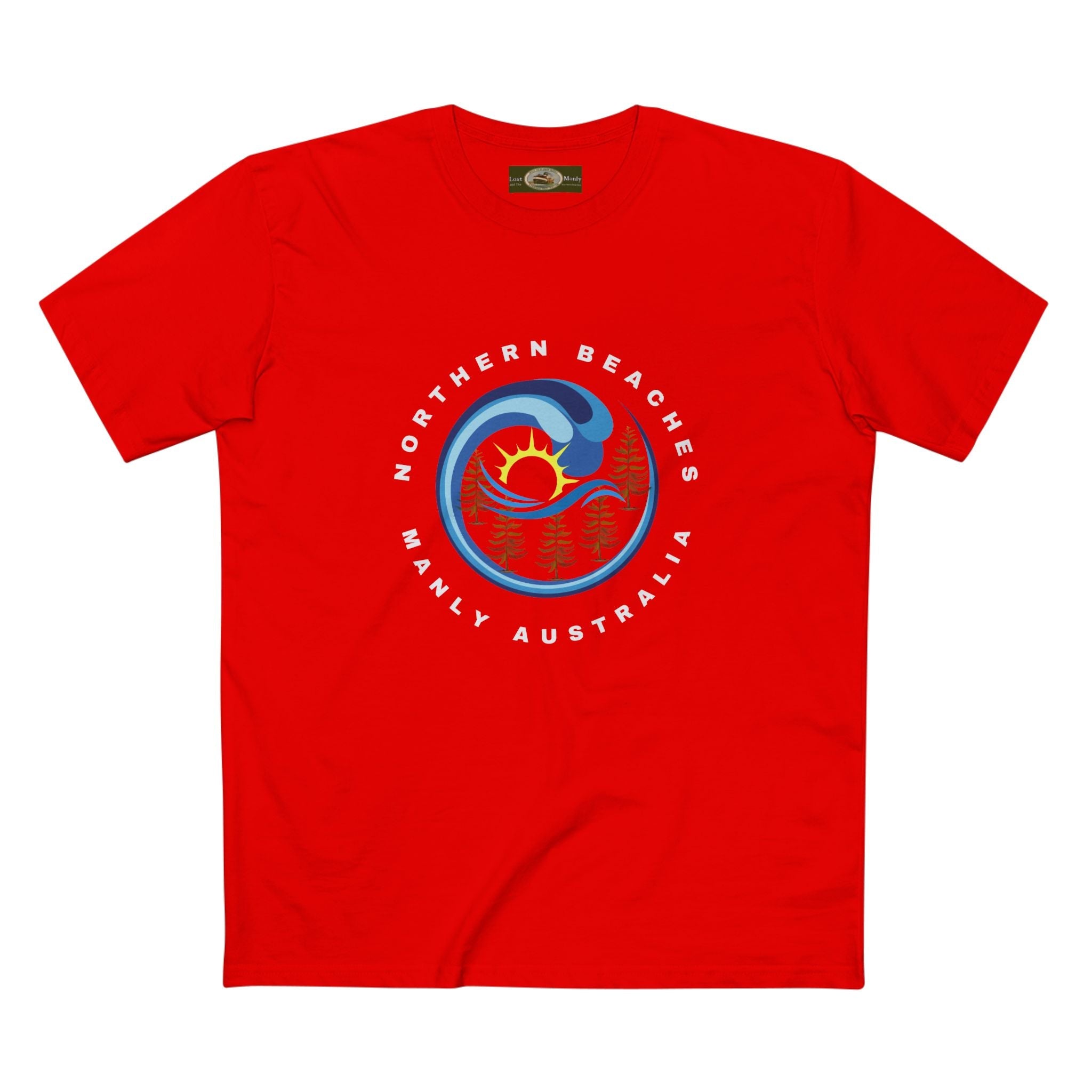 Manly Northern Beaches Sydney Australia Printed Logo T-Shirt Printify