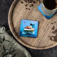 Coaster Set - 'Dee Why' Ferry Painting by Phil Belbin - Lost Manly Shop