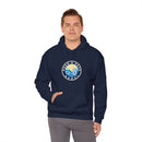 Hoodie with free Canva custom design logo front back Bondi bnb/Bilgola 