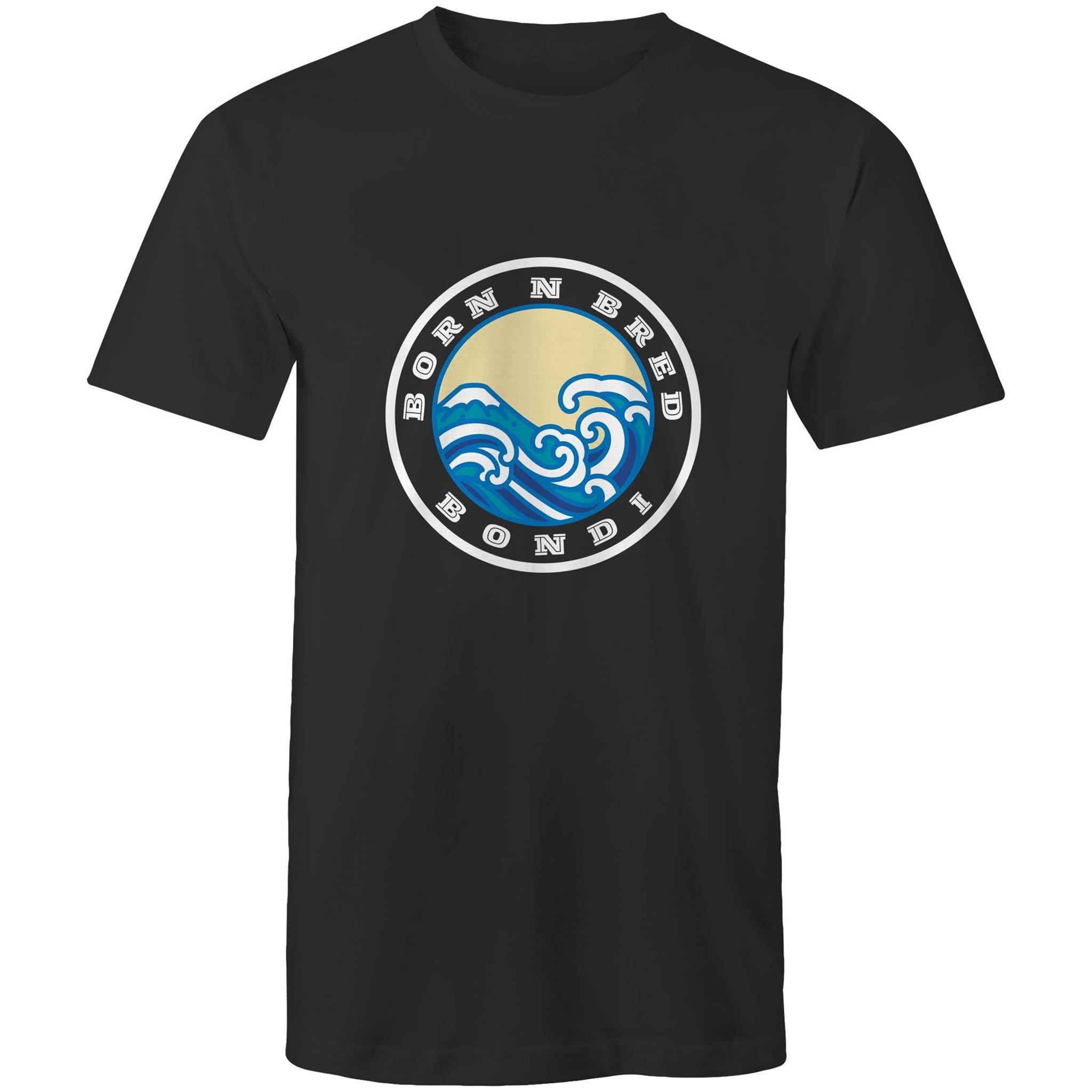 Born n Bred Bondi custom logo printed on AS Colour Staple - Mens T-Shirt 