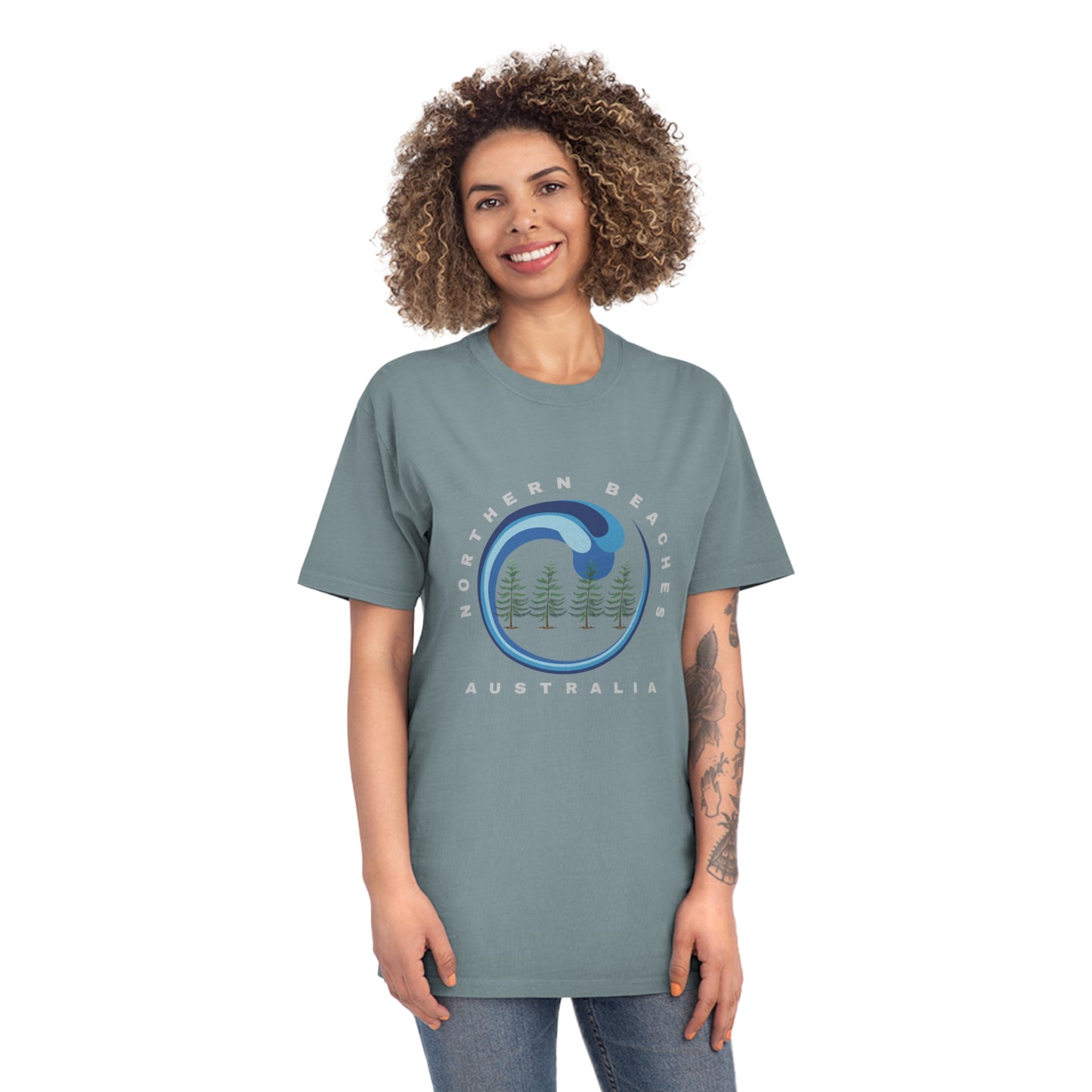 Cotton T-Shirt Northern Beaches Australia free logo design