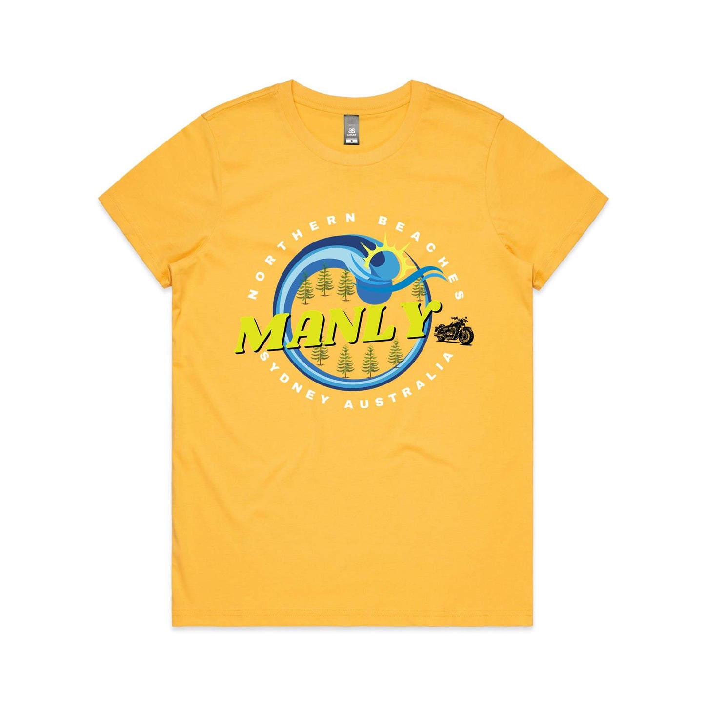Lost Manly custom logo The Manly Barry AS Colour Women's Maple Tee - Lost Manly Shop