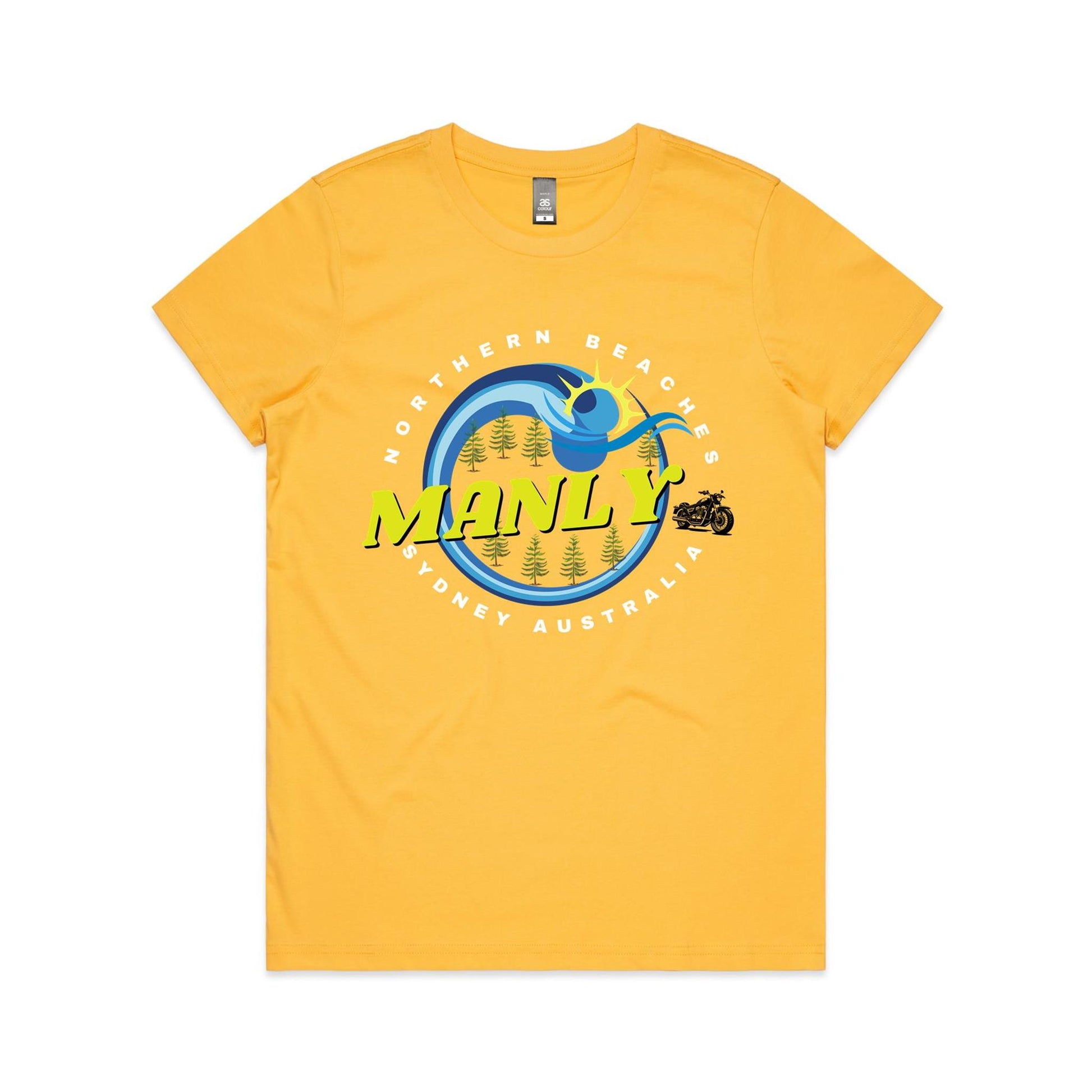 Lost Manly custom logo The Manly Barry AS Colour Women's Maple Tee - Lost Manly Shop