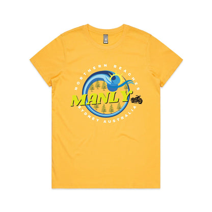 Lost Manly custom logo The Manly Barry AS Colour Women's Maple Tee - Lost Manly Shop