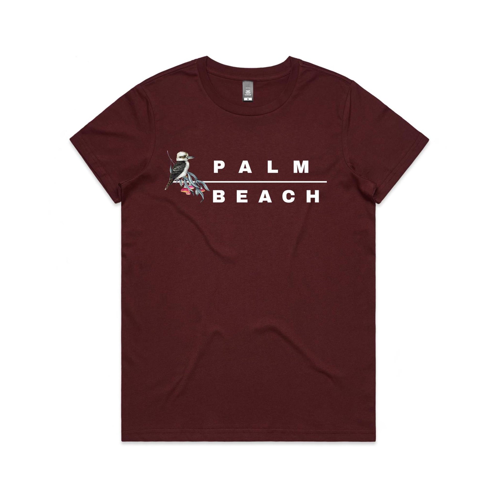 Lost Manly Custom Palm Beach Logo Limited Edition AS Colour Women's Maple Tee - Lost Manly Shop