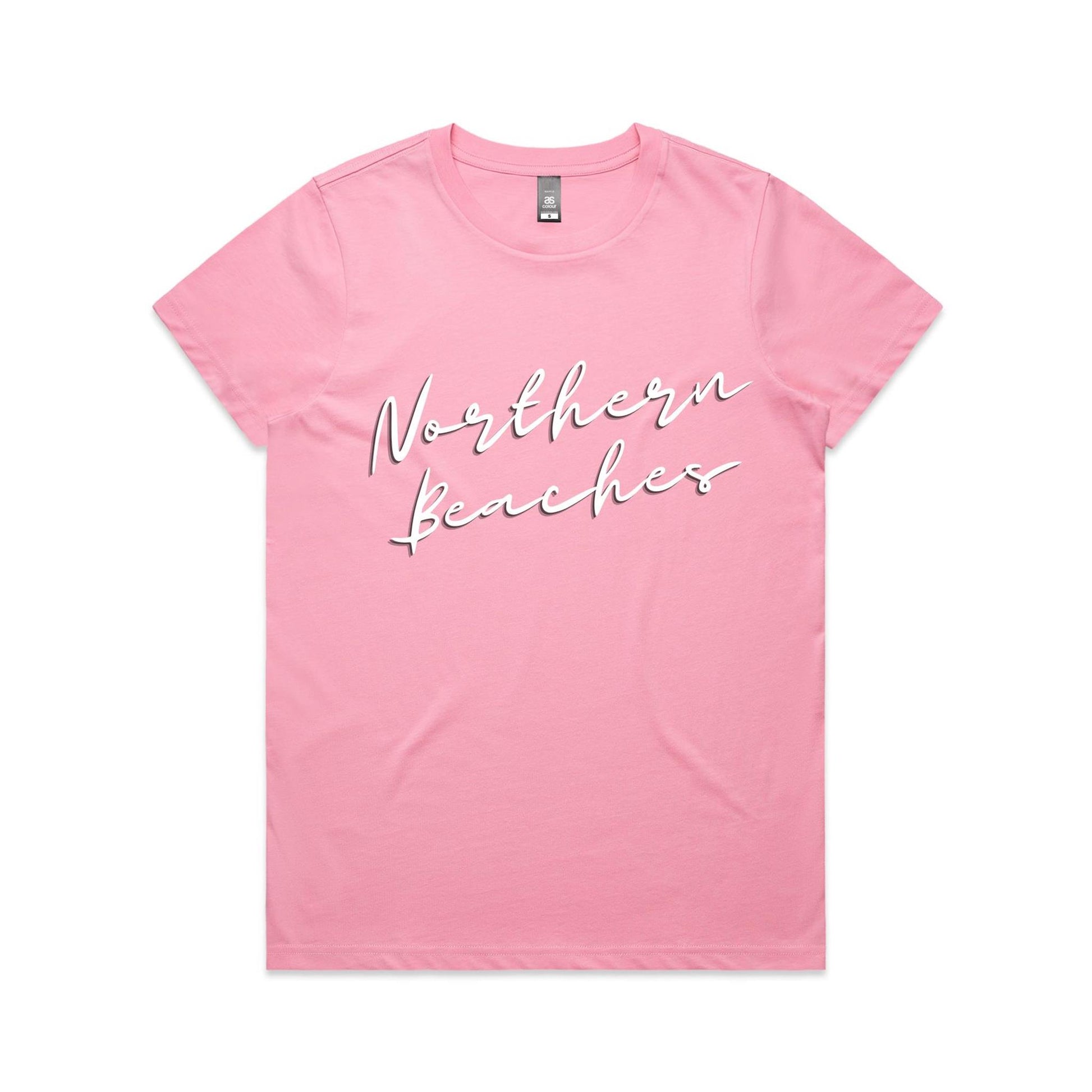 Lost Manly custom logo Northern Beaches AS Colour Women's Maple Tee - Lost Manly Shop