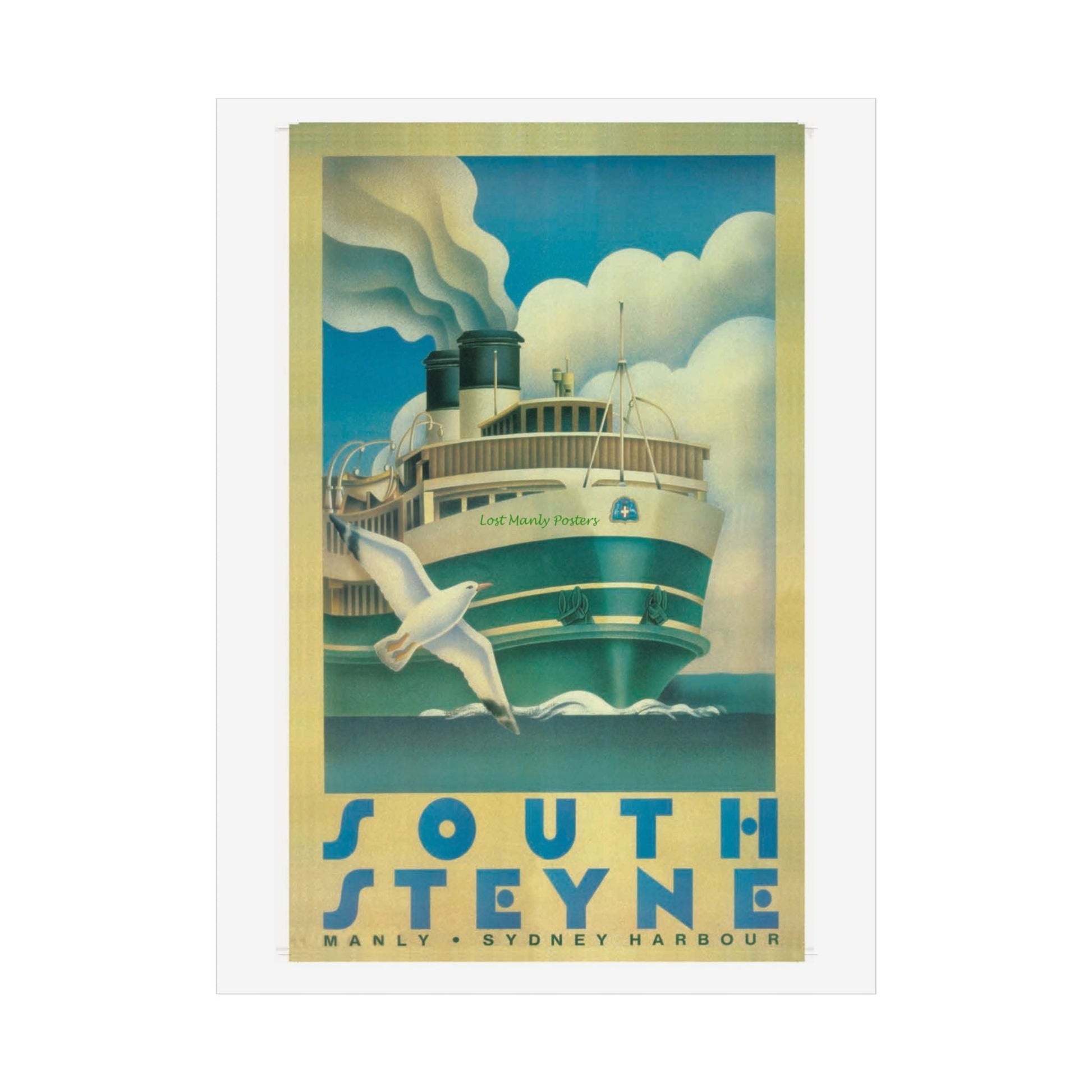 Custom Order your Lost Manly Poster - Nautical Wall Art, Coastal Decor, Beach House Print, Gift for Sailors, Age Spots Included 