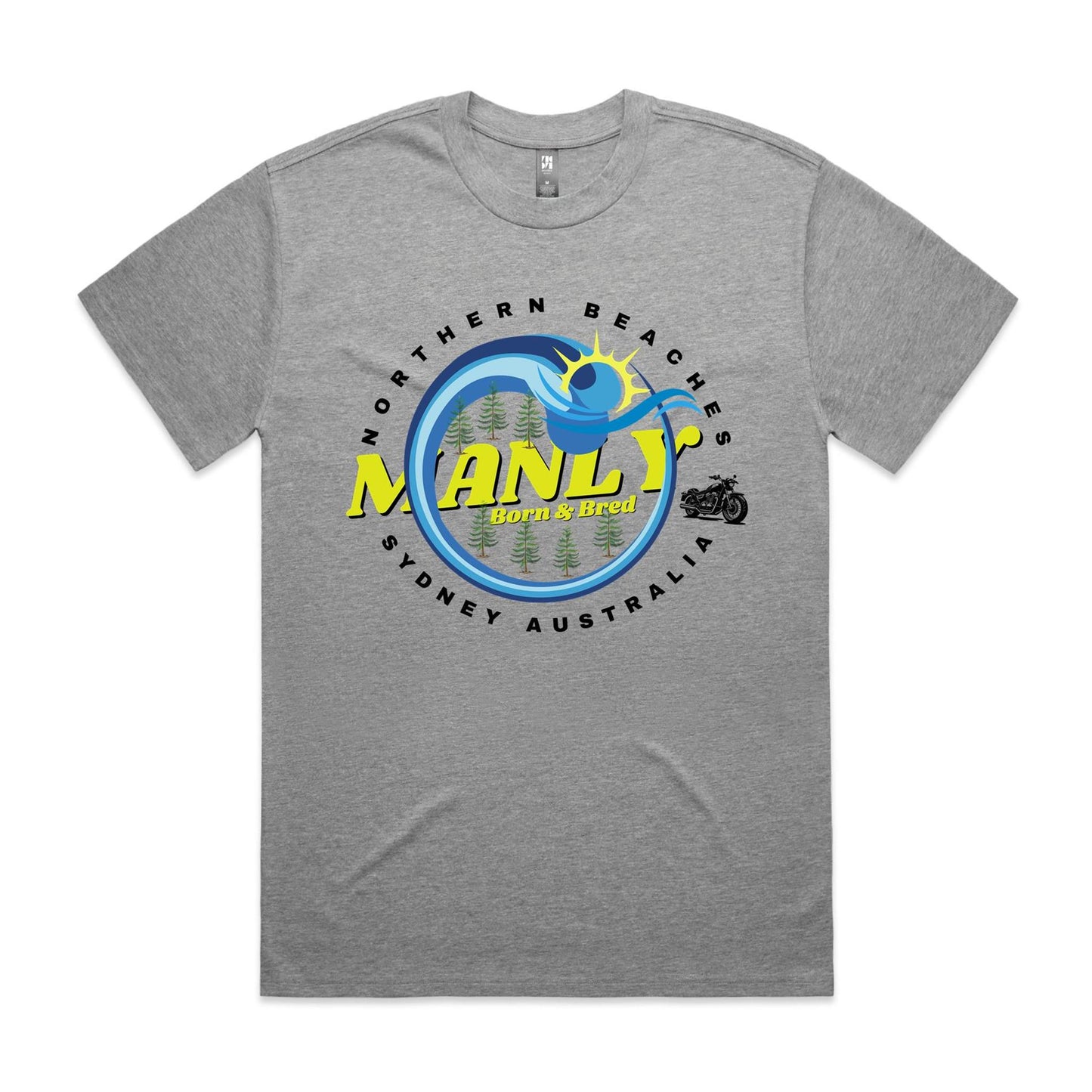 Lost Manly custom logo The Manly Barry Born & Bred edition - AS Colour Heavy Tee - Lost Manly Shop