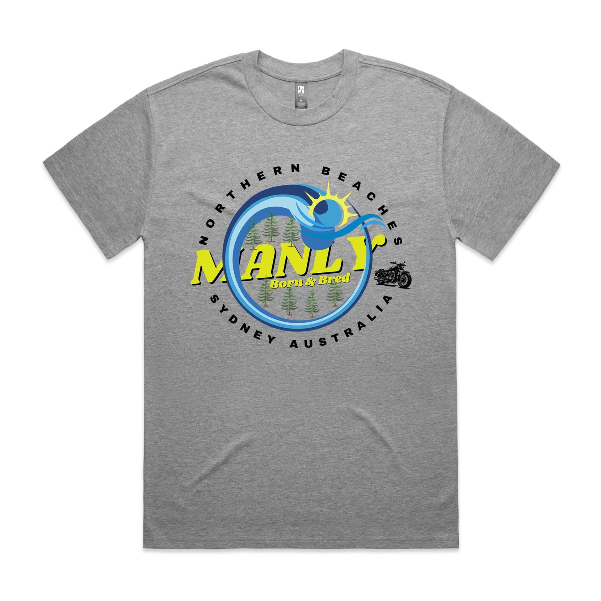 Lost Manly custom logo The Manly Barry Born & Bred edition - AS Colour Heavy Tee - Lost Manly Shop