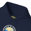 Hoodie with free Canva custom design logo front back Bondi bnb/Bilgola 