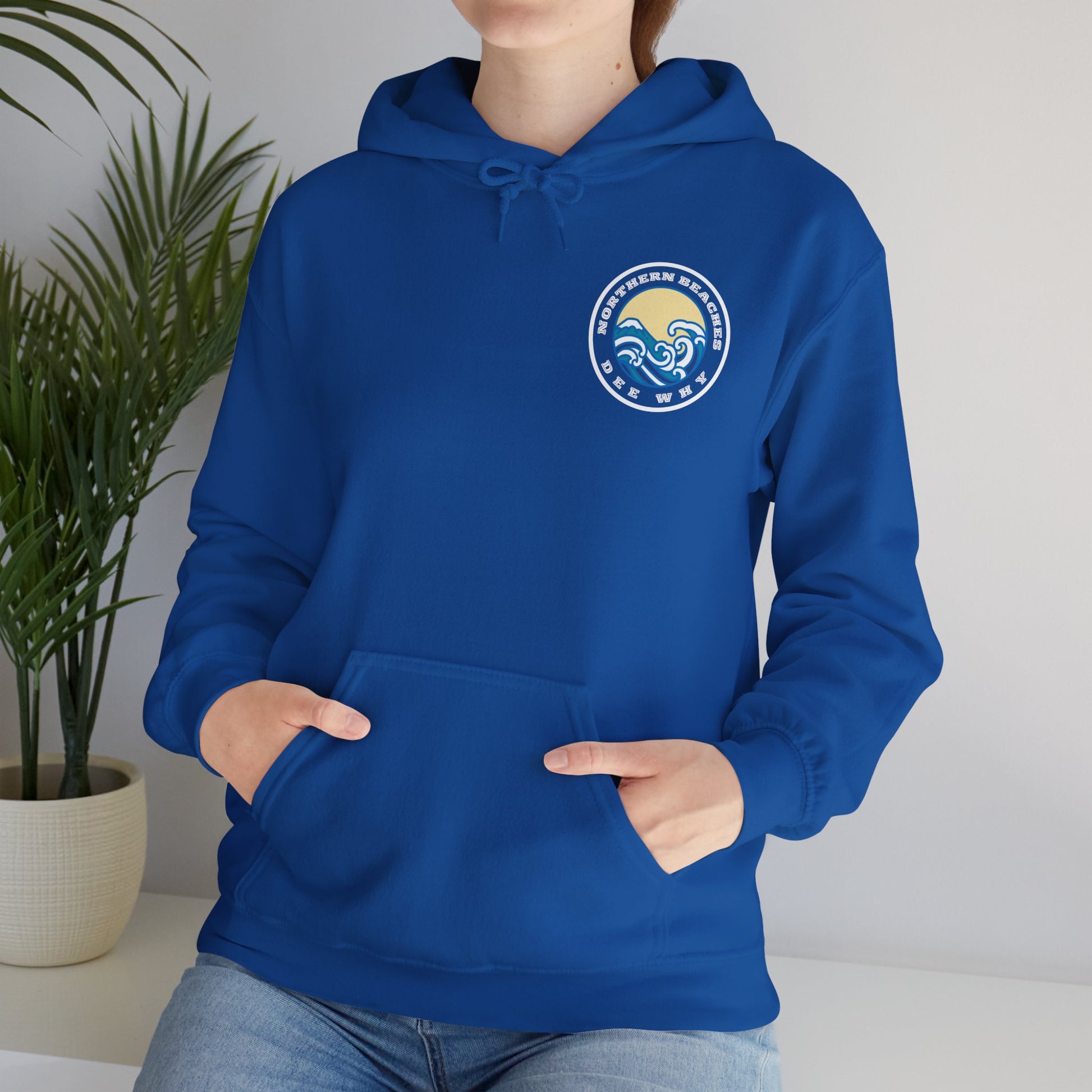 Lost Manly custom Northern Beaches Dee Why front and back logo edition Hoodie - Lost Manly Shop