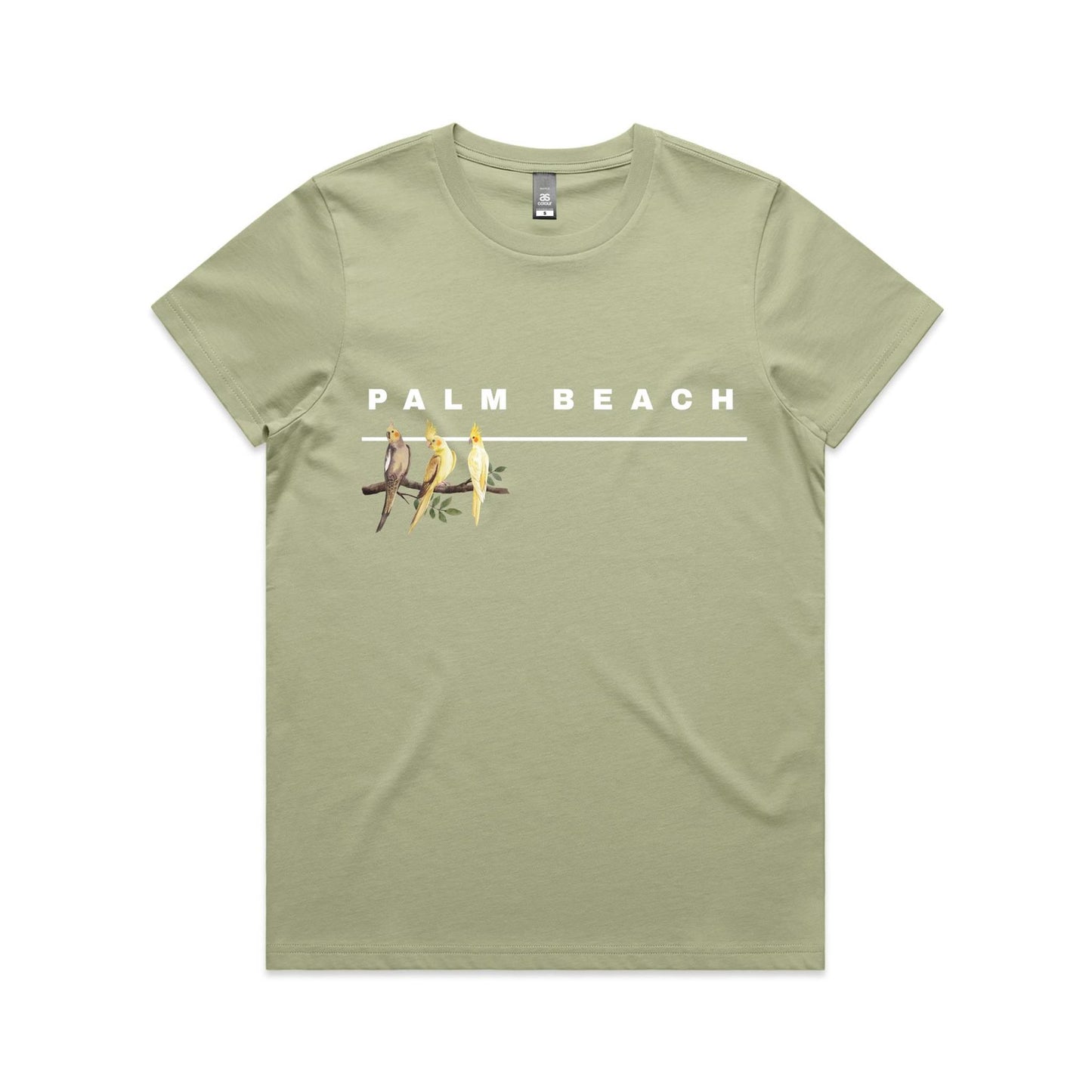 Lost Manly custom logo Palm Beach edition AS Colour Women's Maple Tee - Lost Manly Shop