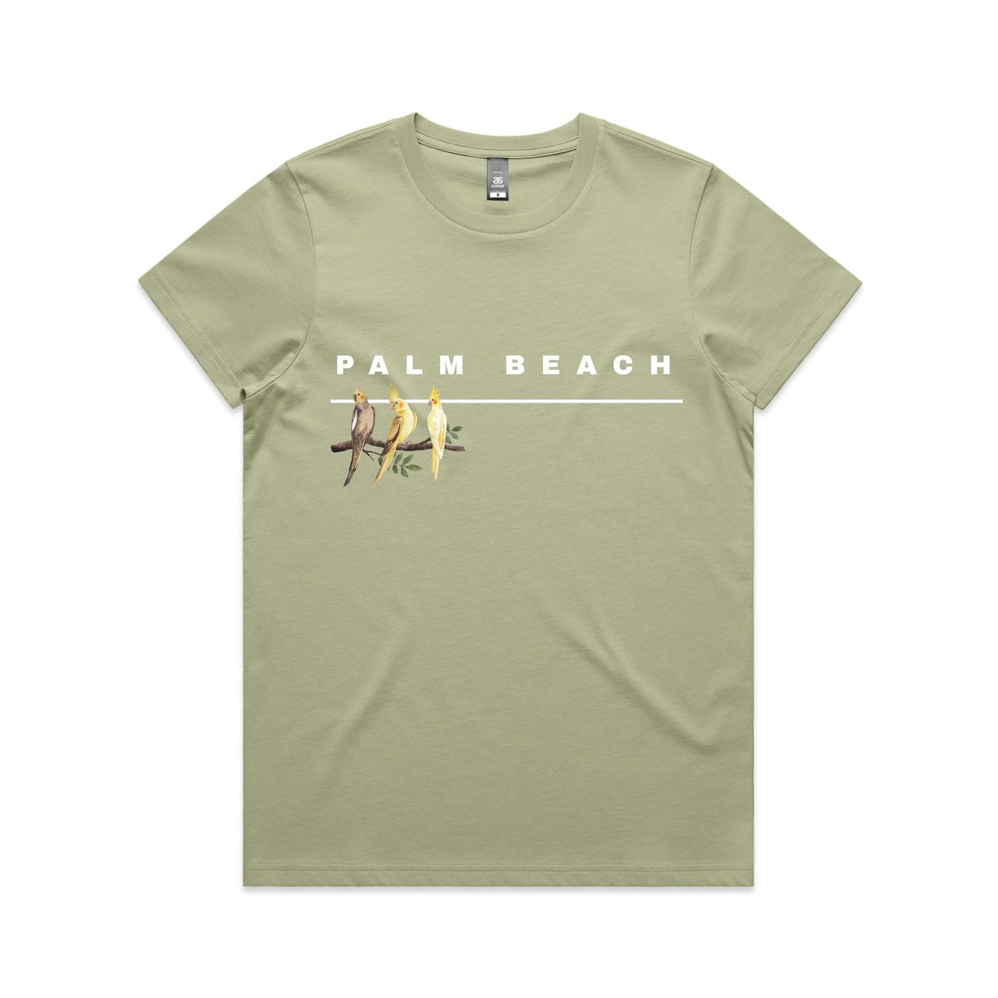 Lost Manly custom logo Palm Beach edition AS Colour Women's Maple Tee - Lost Manly Shop