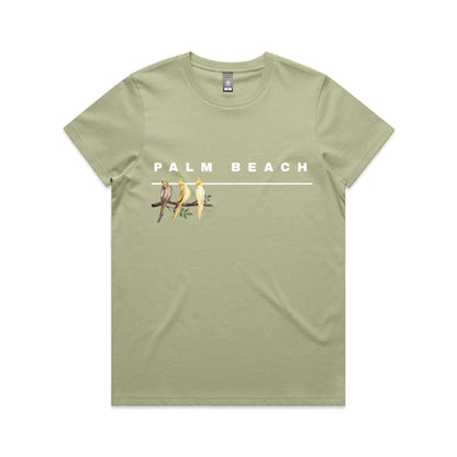 Lost Manly custom logo Palm Beach edition AS Colour Women's Maple Tee - Lost Manly Shop