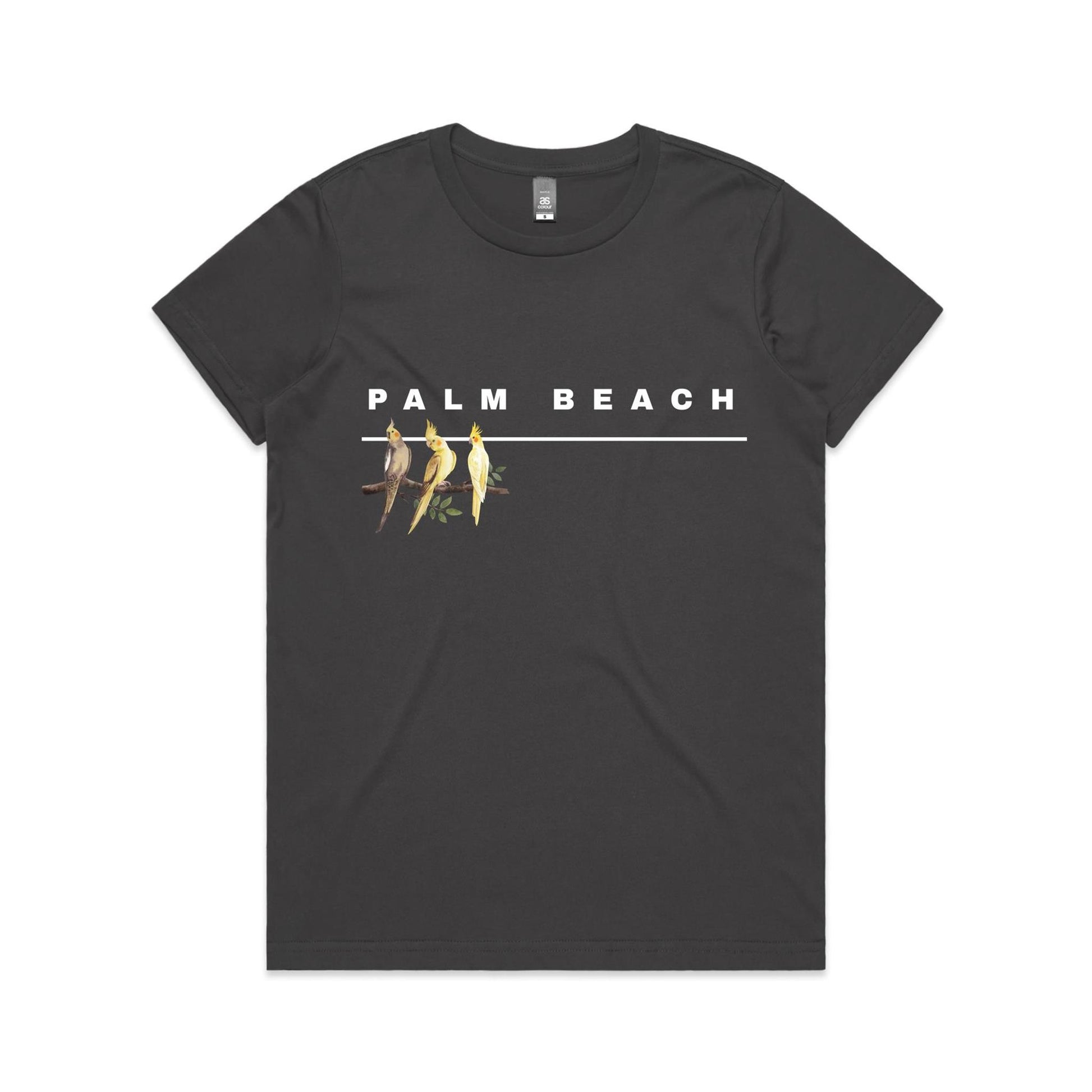 Lost Manly custom logo Palm Beach edition AS Colour Women's Maple Tee - Lost Manly Shop