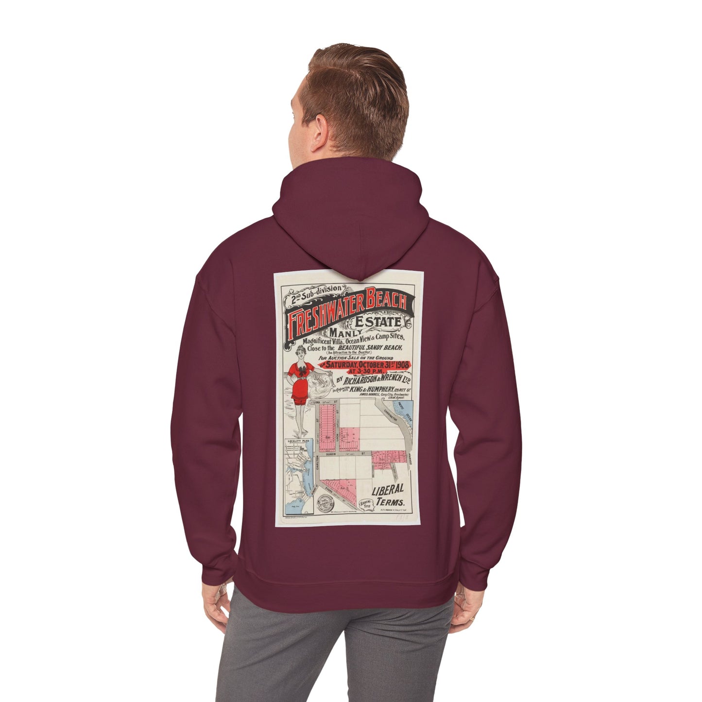 Freshwater Beach Vintage Hoodie