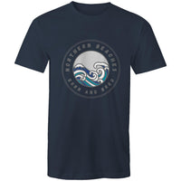 Northern Beaches Born n Bred custom logo printed on AS Colour Staple - Mens T-Shirt 